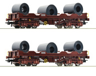 Roco 76338 - H0 - 2-tlg. Set Coiltransportwagen, Shimmns, SNCB, Ep. V-VI